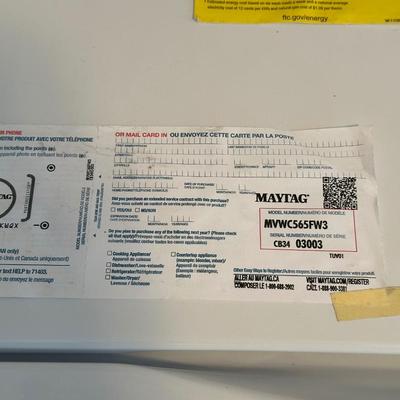 MAYTAG WASHER WITH AGITATOR