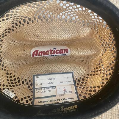 AMERICAN HAT CO WESTERN HAT 7-1/8”