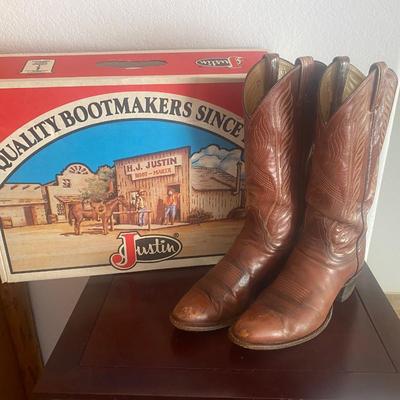 TONY LAMA LEATHER BOOTS SIZE 9B