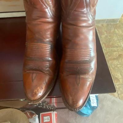 TONY LAMA LEATHER BOOTS SIZE 9B