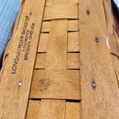 Longaberger basket with organizer liner