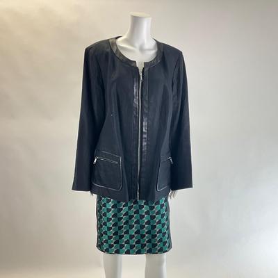 480 LAFAYETTE 148 Leather Jacket and Skirt
