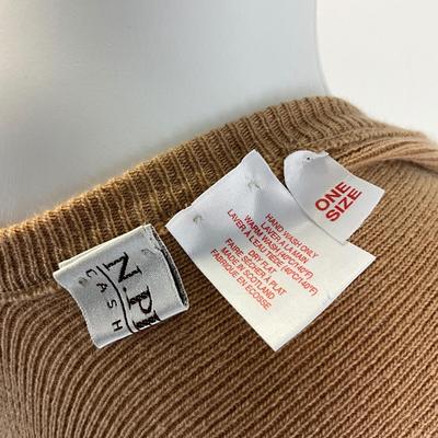 481 New N. PEAL Cashmere Poncho One-Size