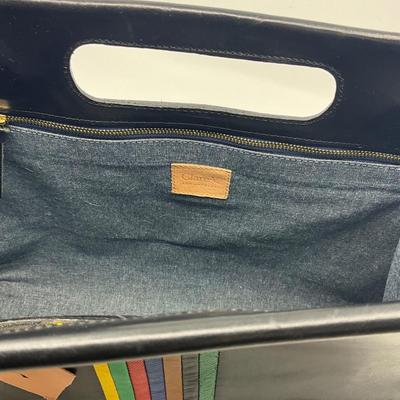 482 DONALD DRAWBERTSON Black Claire V. Designer Handbag