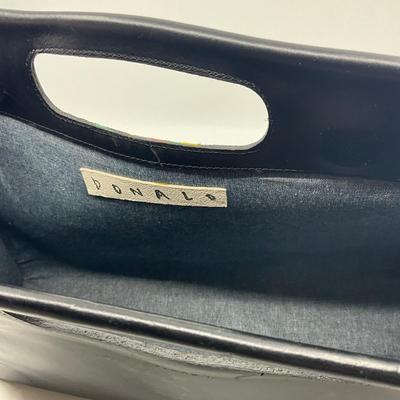 482 DONALD DRAWBERTSON Black Claire V. Designer Handbag