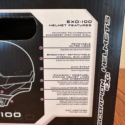 SCORPION EXO-100 HELMET - SIZE LARGE