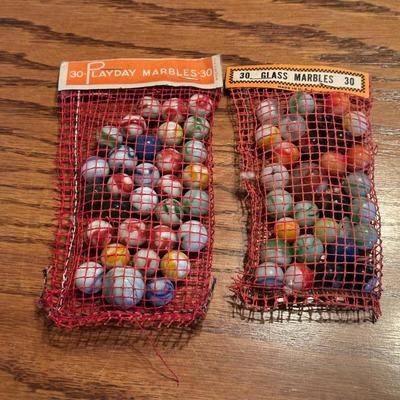 VINTAGE PACKS OF MARBLES IN ORIGINAL PACKAGES