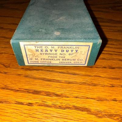 OLD HEAVY DUTY SYRINGES FOR LIVESTOCK