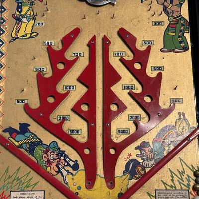 VINTAGE POOSH-M-UP “KLIK-IT” PINBALL GAME