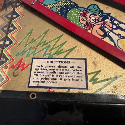 VINTAGE POOSH-M-UP “KLIK-IT” PINBALL GAME
