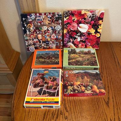 MULTIPLE 500 PIECE JIGSAW PUZZLES