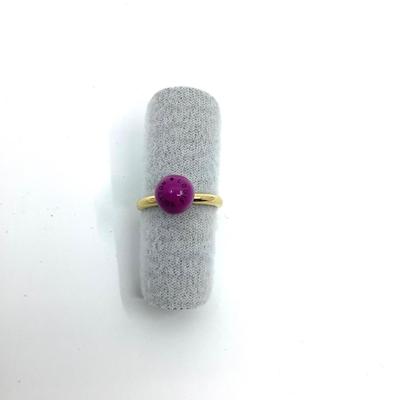 486 LOUIS VUITTON Gold Resin and Stone Cosmopolitan Ring