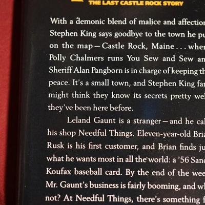 STEPHEN KING "THE LAST CASTLE ROCK STORY "NEEDFUL THINGS"