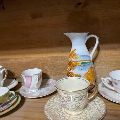 Multiple mini teacup in different patter