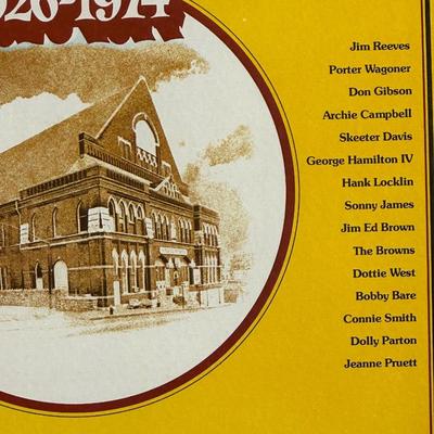 Vintage Country Records by Willie Nelson, Alabama and The Grand Ole Opry