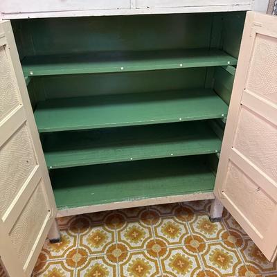 Vintage farmhouse kitchen cabinet