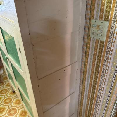 Vintage farmhouse kitchen cabinet