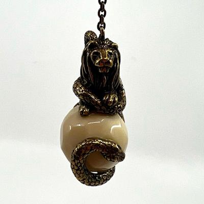 492 CHRISTIAN DIOR Lion and Snake Ear Ring