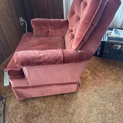 Vintage burgundy chair