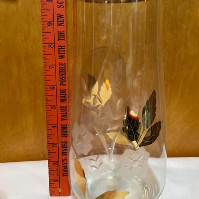 Gold leaf vase with gold egg vintage and Oakley’s Powder