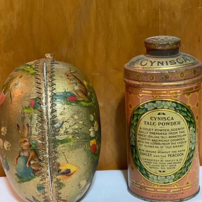 Gold leaf vase with gold egg vintage and Oakley’s Powder