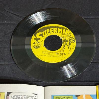 1970's Superman Alien Creatures and Captain America and The Falcon Comic Book and Record Set