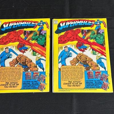 1970's Superman Alien Creatures and Captain America and The Falcon Comic Book and Record Set