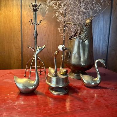 Brass colored metal decor