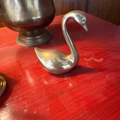 Brass colored metal decor