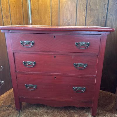 Vintage small wooden dresser