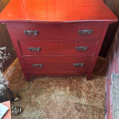 Vintage small wooden dresser