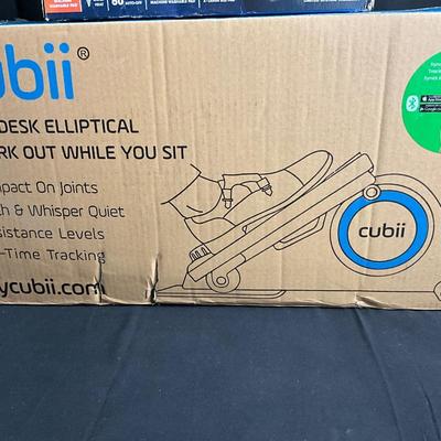 Lot U 606 NIB Cubii Under Desk Elliptical & NIB Max Heat, Heating Pad