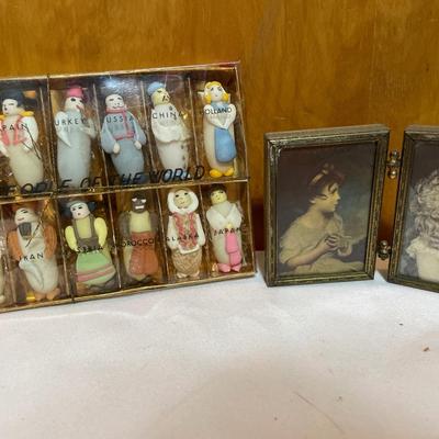 Dufor People of the World and vintage picture frame