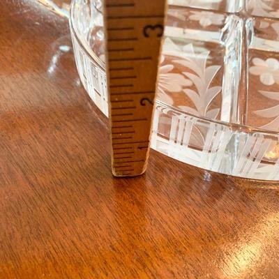 Heavy Etched Devided Serving Dish
