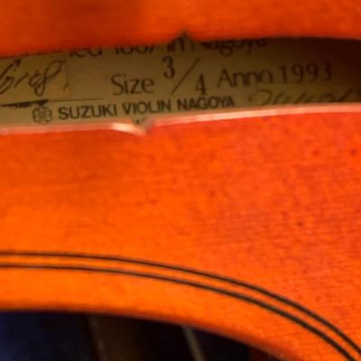 Suzuki Size 3/4 Violin