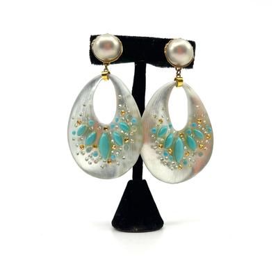 494 ALEXIS BITTAR Lucite Ear Rings