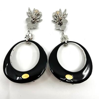 496 ALEXIS BITTAR Clear Lucite Ear Rings