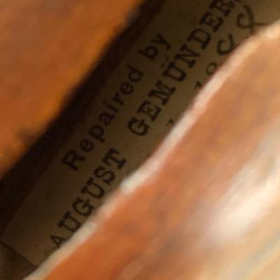 Early 1800s Antique Violin Carl F Lippold August Gemunder