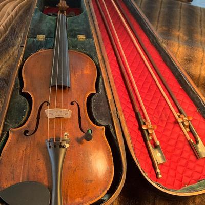 Early 1800s Antique Violin Carl F Lippold August Gemunder