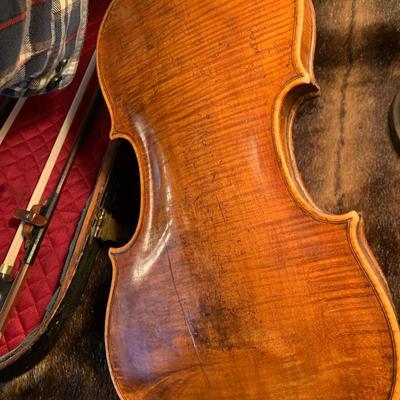 Early 1800s Antique Violin Carl F Lippold August Gemunder