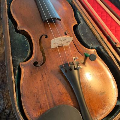 Early 1800s Antique Violin Carl F Lippold August Gemunder