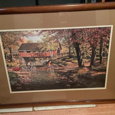 Ken Zylla framed & signed print