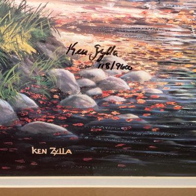 Ken Zylla framed & signed print