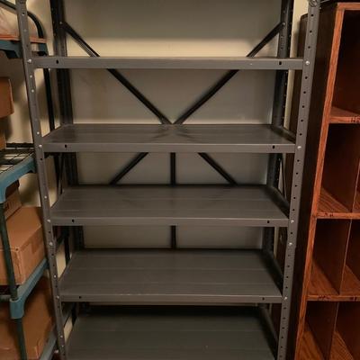 Metal shelving