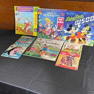 Vintage Kids Records including Alice in Wonderland