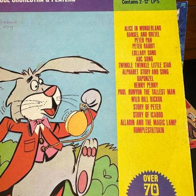 Vintage Kids Records including Alice in Wonderland