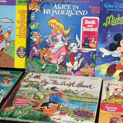 Vintage Kids Records including Alice in Wonderland