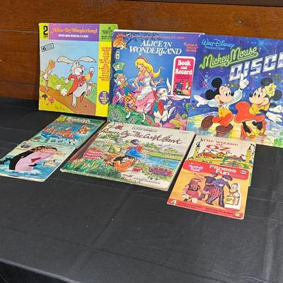 Vintage Kids Records including Alice in Wonderland