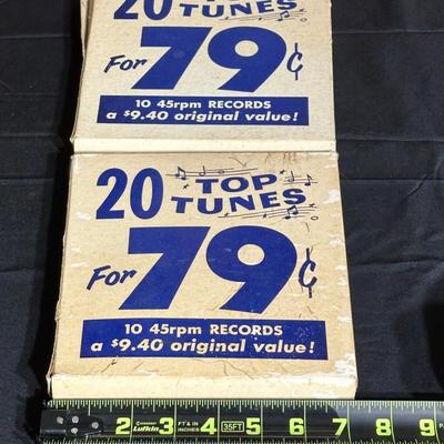 Lot of Vintage “20 Top Tunes” Records