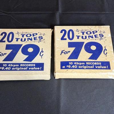 Lot of Vintage “20 Top Tunes” Records